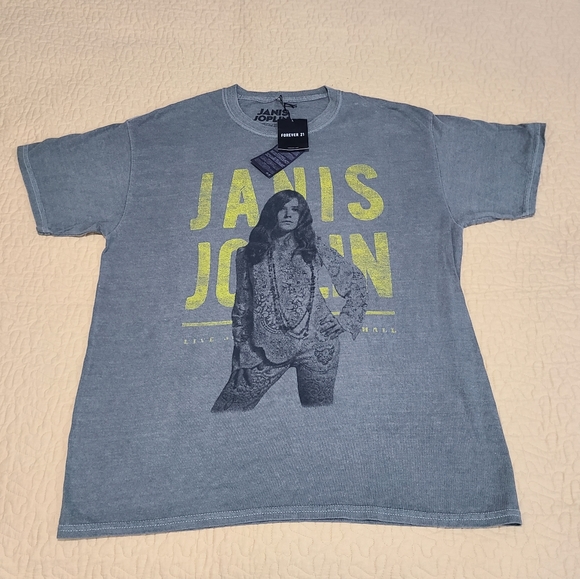 Forever 21 Janis Joplin T shirt size M - Picture 2 of 4